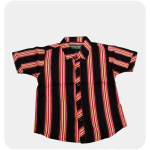 Checkered Shirt Orange & Black Boys